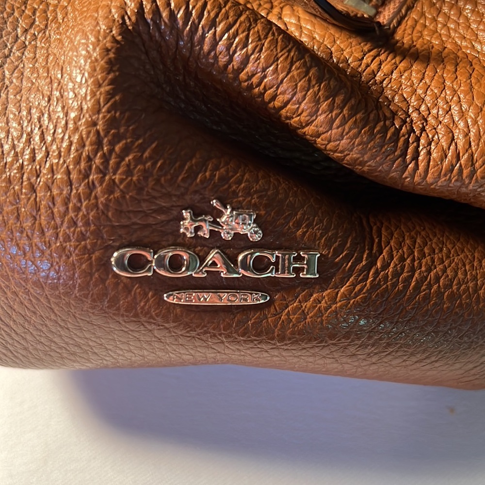 Coach Phoebe Pebbled Leather Hobo Shoulder Bag